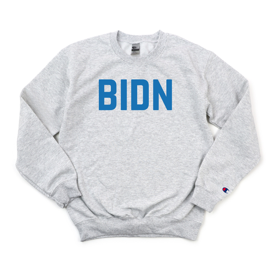 ROYAL BLUE BIDN RN CHAMPION CREWNECK