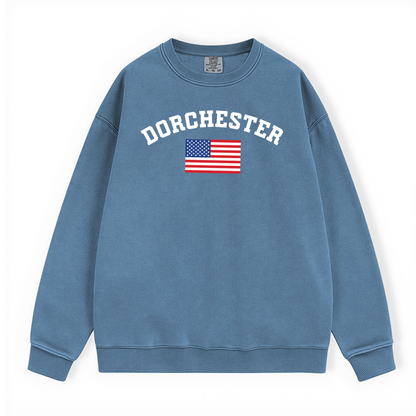 BLUE JEAN DORCHESTER CREWNECK CLEARANCE