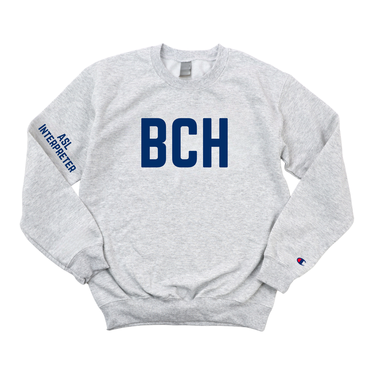 NAVY BCH ASL CREWNECK