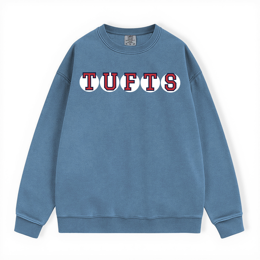 TUFTS RETIRED SOX LETTERS CREWNECK