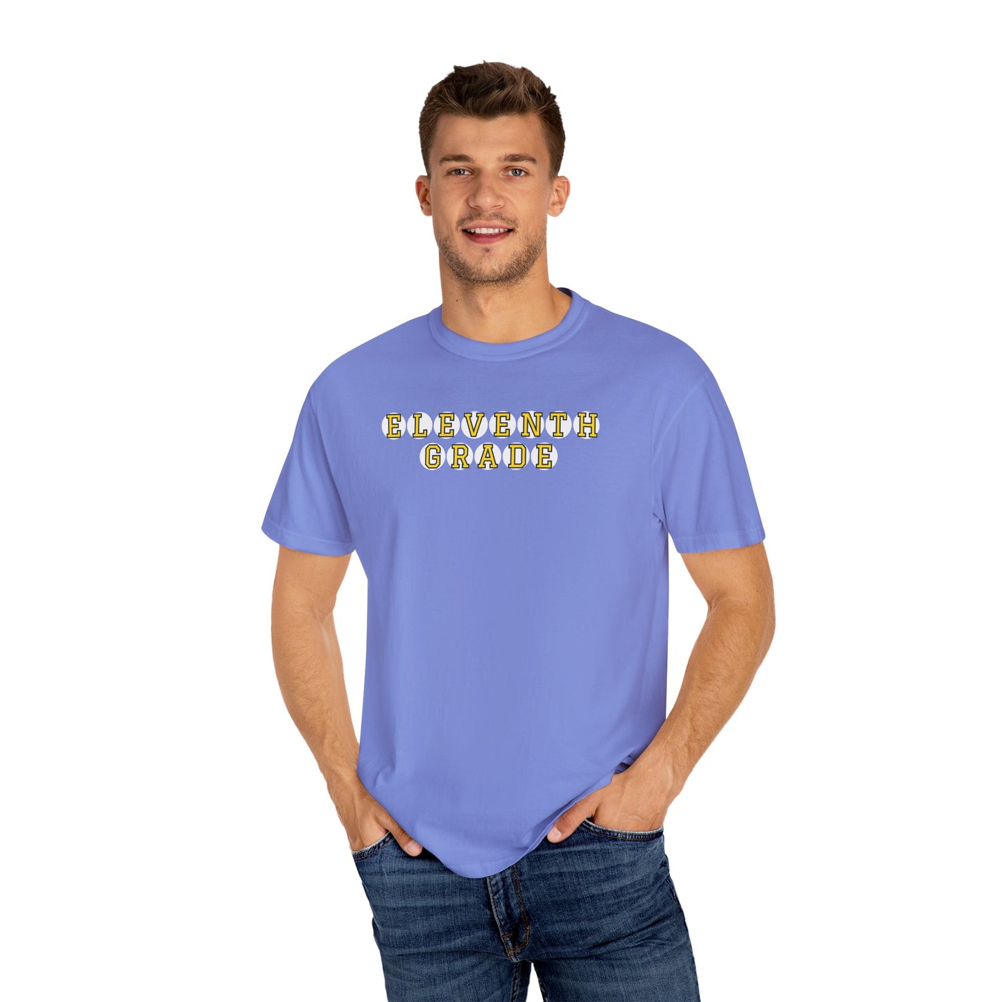 ELEVENTH GRADE YELLOW PLAYER LETTERS T-SHIRT