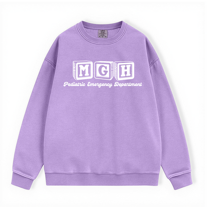 MGH PEDIATRIC EMERGENCY DEPARTMENT COMFORT COLORS CREWNECK