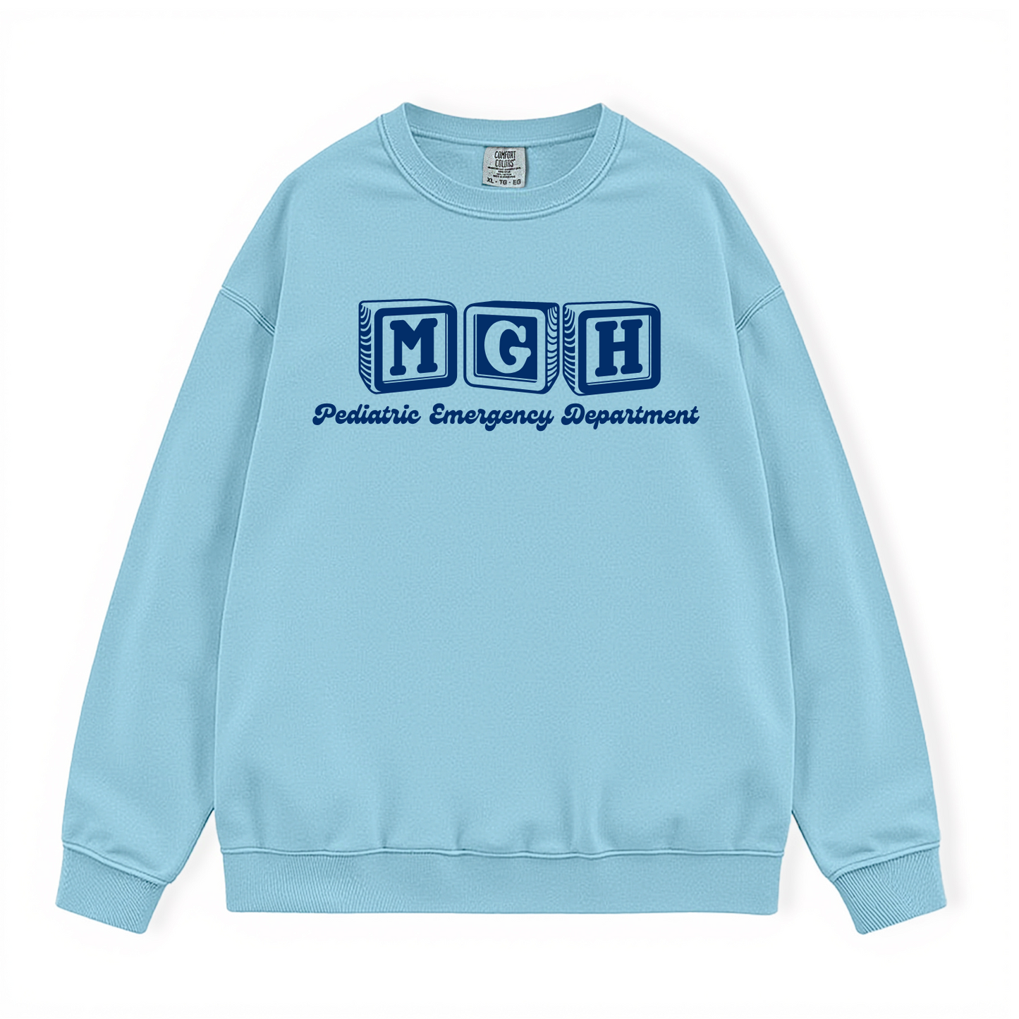 MGH PEDIATRIC EMERGENCY DEPARTMENT COMFORT COLORS CREWNECK