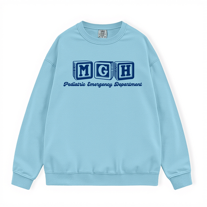 MGH PEDIATRIC EMERGENCY DEPARTMENT COMFORT COLORS CREWNECK
