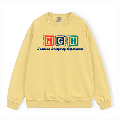 MGH PEDIATRIC EMERGENCY DEPARTMENT COMFORT COLORS CREWNECK