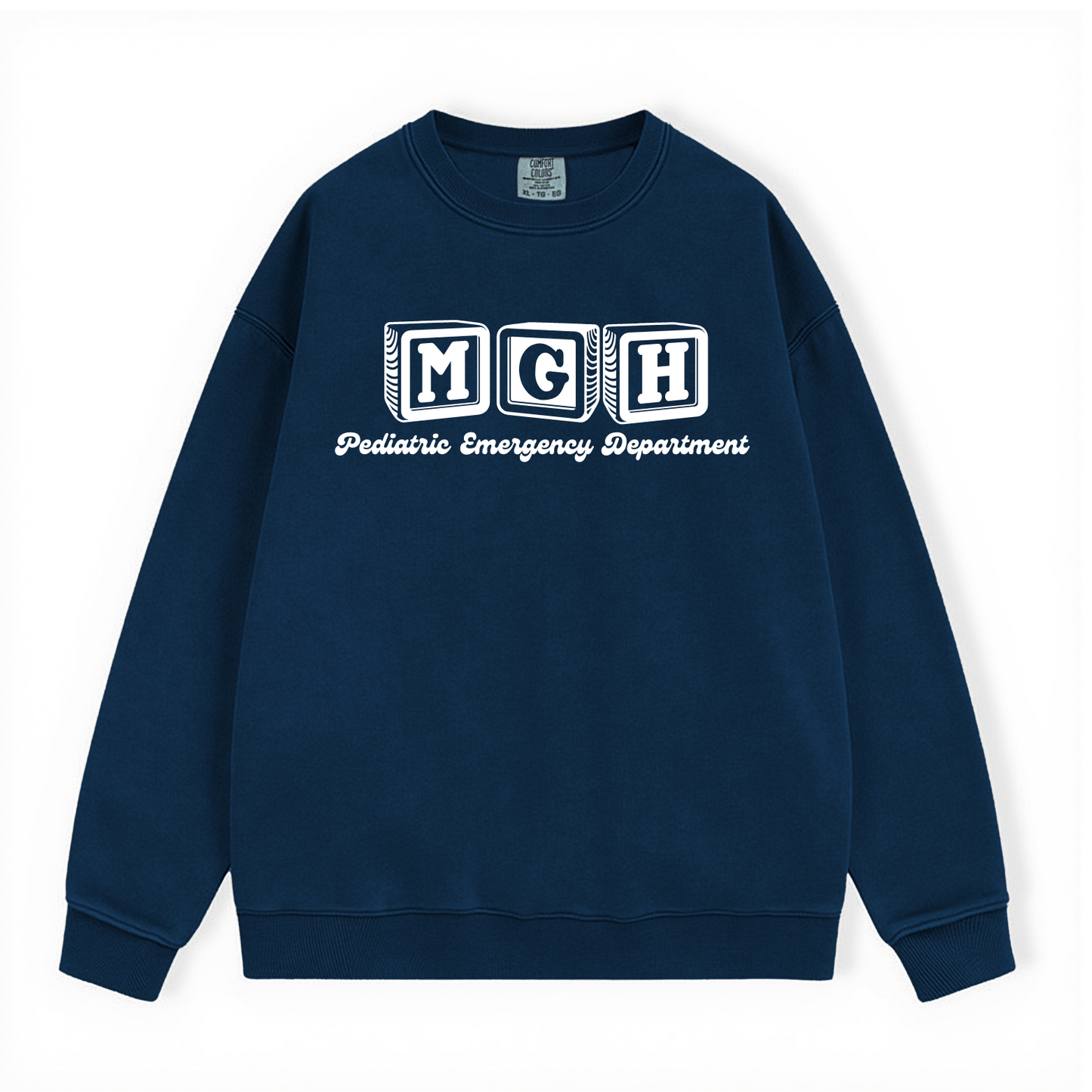 MGH PEDIATRIC EMERGENCY DEPARTMENT COMFORT COLORS CREWNECK
