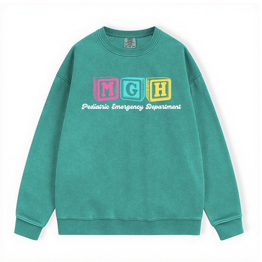 MGH PEDIATRIC EMERGENCY DEPARTMENT COMFORT COLORS CREWNECK