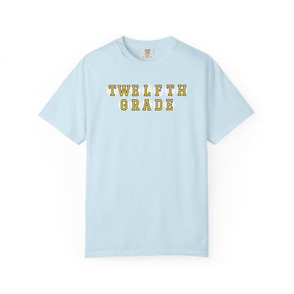 TWELFTH GRADE YELLOW PLAYER LETTERS T-SHIRT