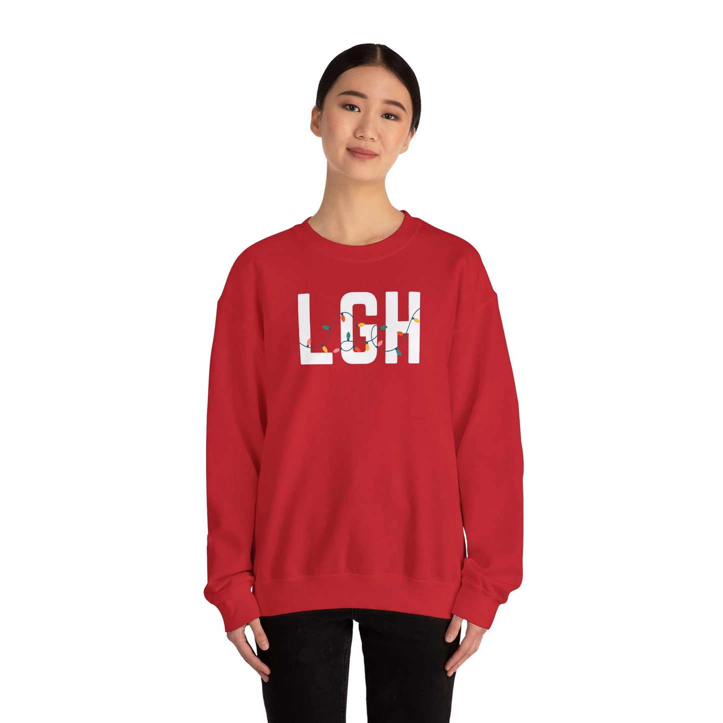 LGH HOLIDAY LIGHTS HEAVY BLEND CREWNECK
