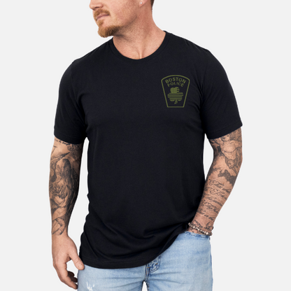 FIGHTING IRISH BLACK TEE