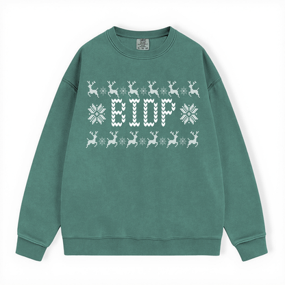 BIDP UGLY SWEATER COMFORT COLORS CREWNECK