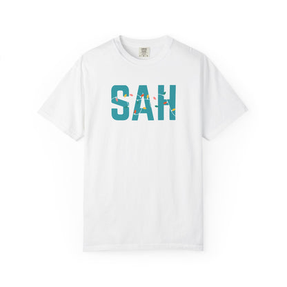SAH HOLIDAY LIGHTS T-SHIRT - WHITE