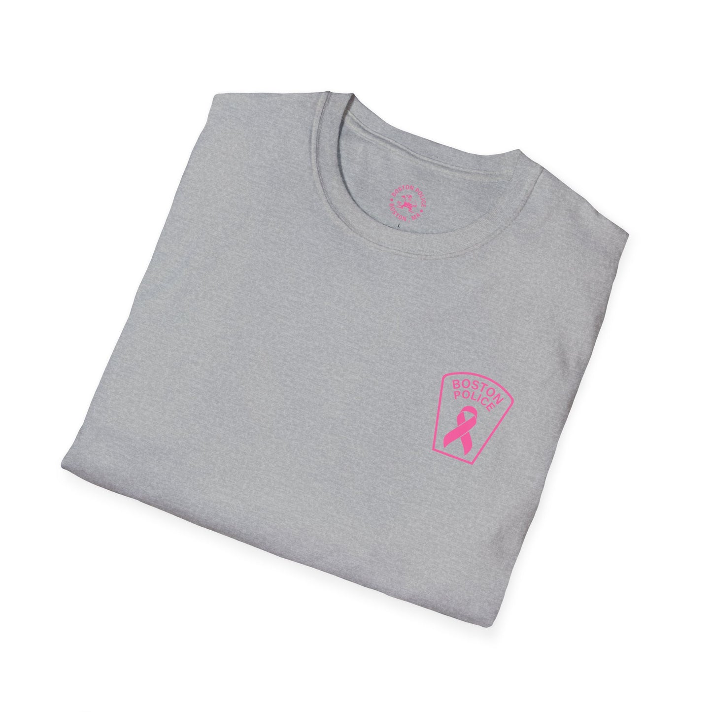 BOSTON POLICE BREAST CANCER AWARENESS SOFTSTYLE T-SHIRT
