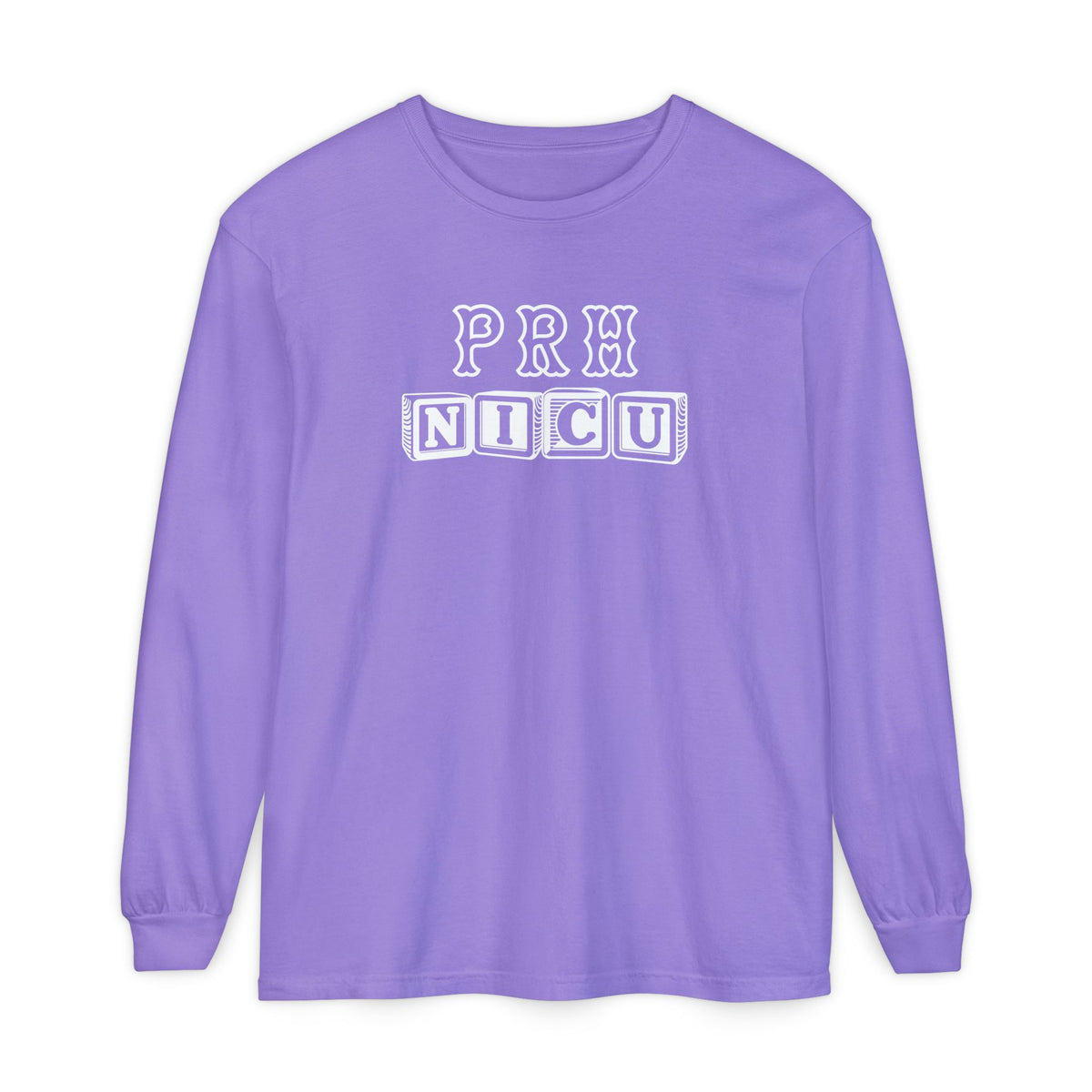 PRH BLOCK LETTERS NICU LONG SLEEVE