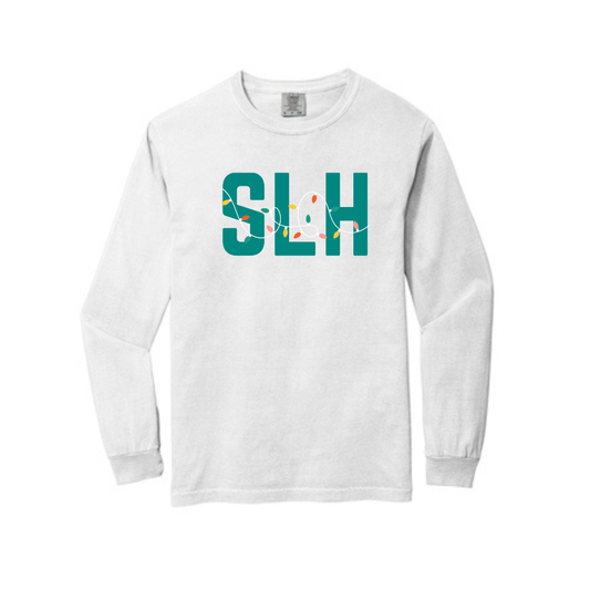 SLH HOLIDAY LIGHTS LONG SLEEVE - WHITE