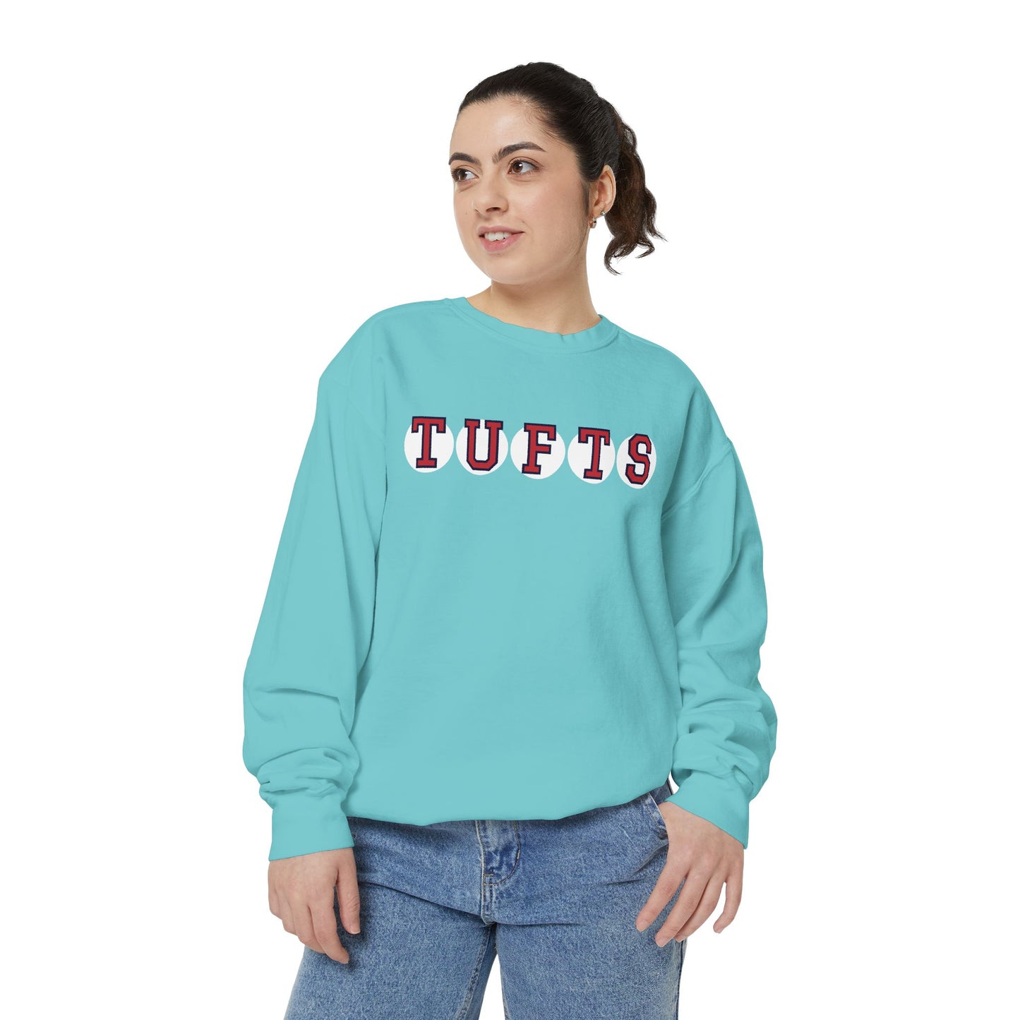 TUFTS RETIRED SOX LETTERS CREWNECK