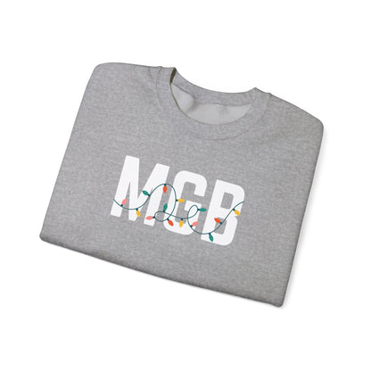 MGB HOLIDAY LIGHTS HEAVY BLEND CREWNECK