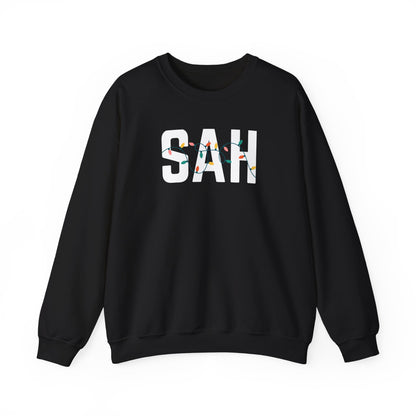SAH HOLIDAY LIGHTS HEAVY BLEND CREWNECK