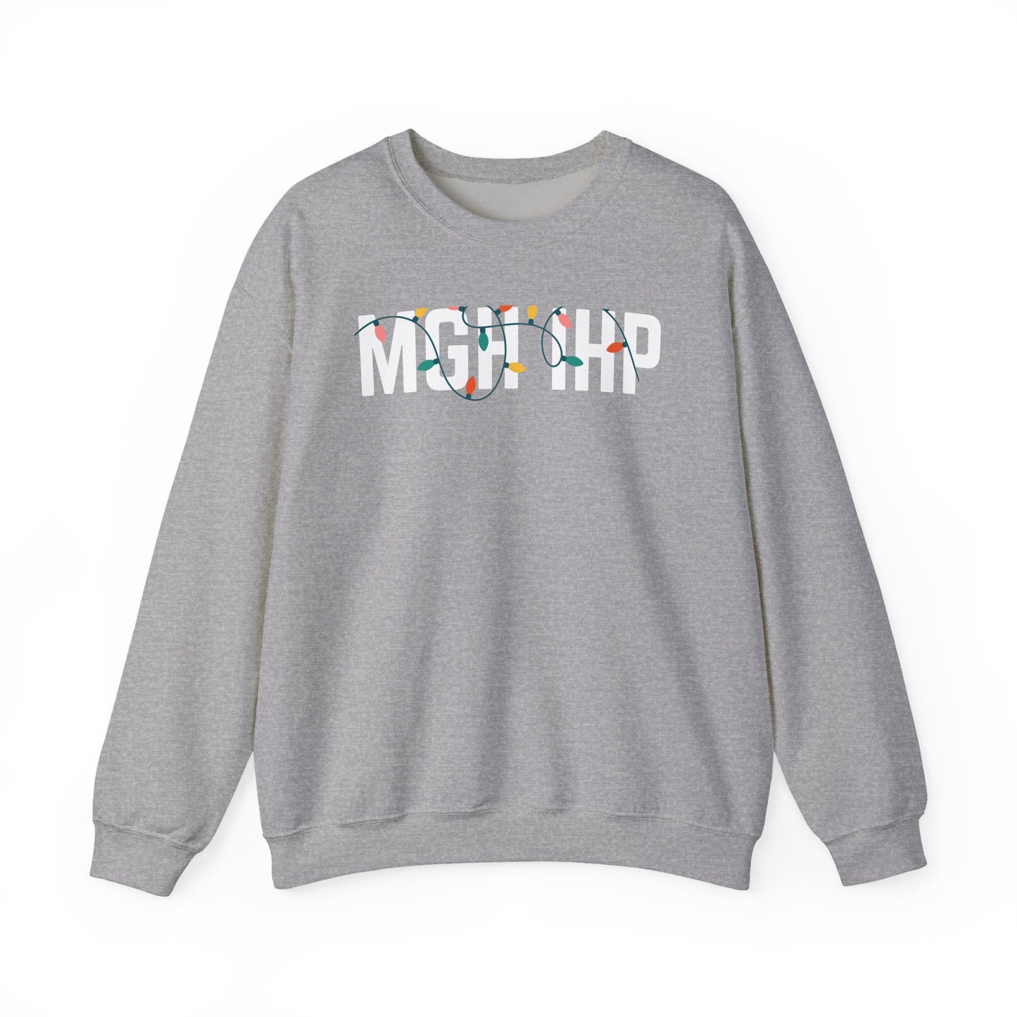 MGH IHP HOLIDAY LIGHTS HEAVY BLEND CREWNECK