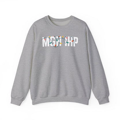 MGH IHP HOLIDAY LIGHTS HEAVY BLEND CREWNECK