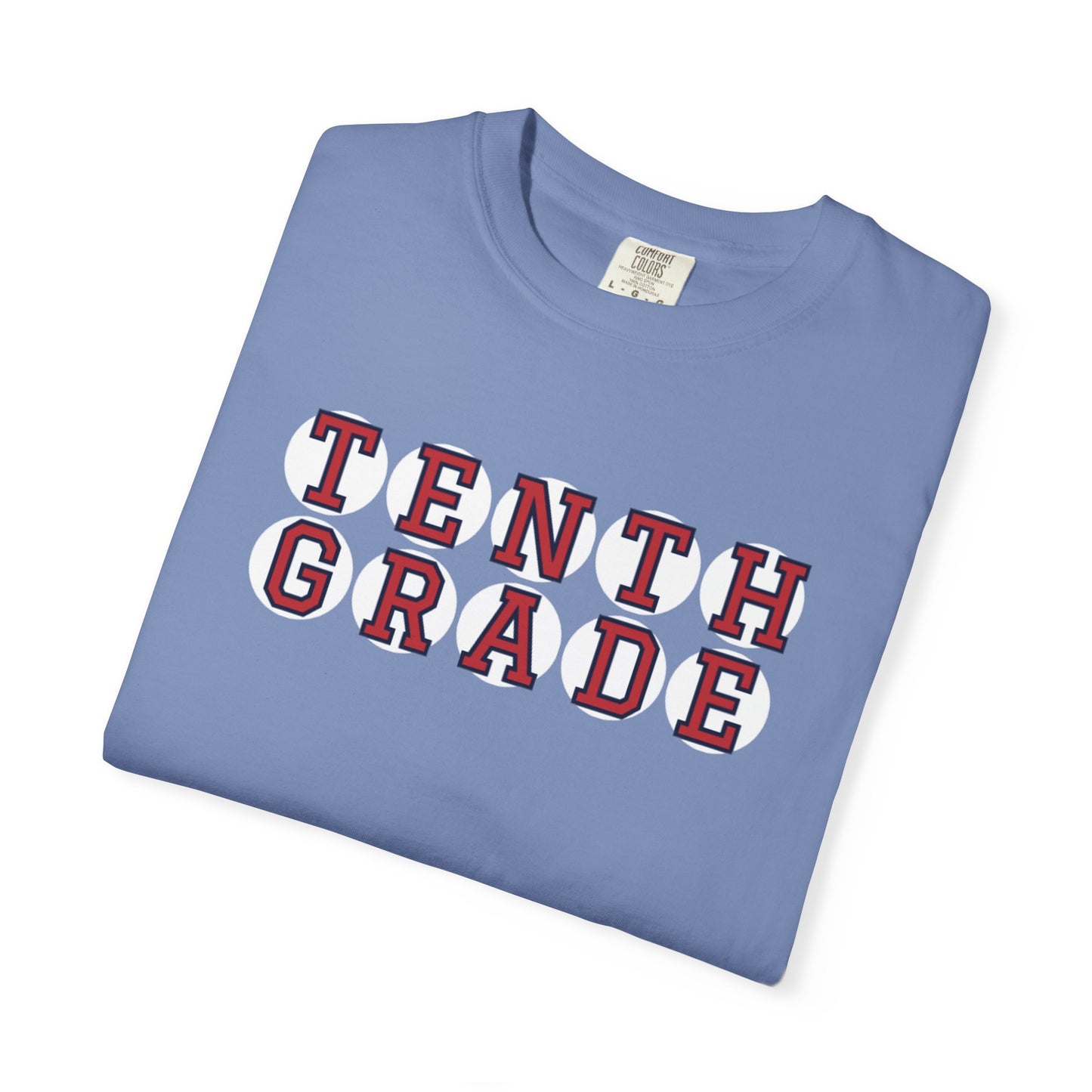 TENTH GRADE RED PLAYER LETTERS T-SHIRT