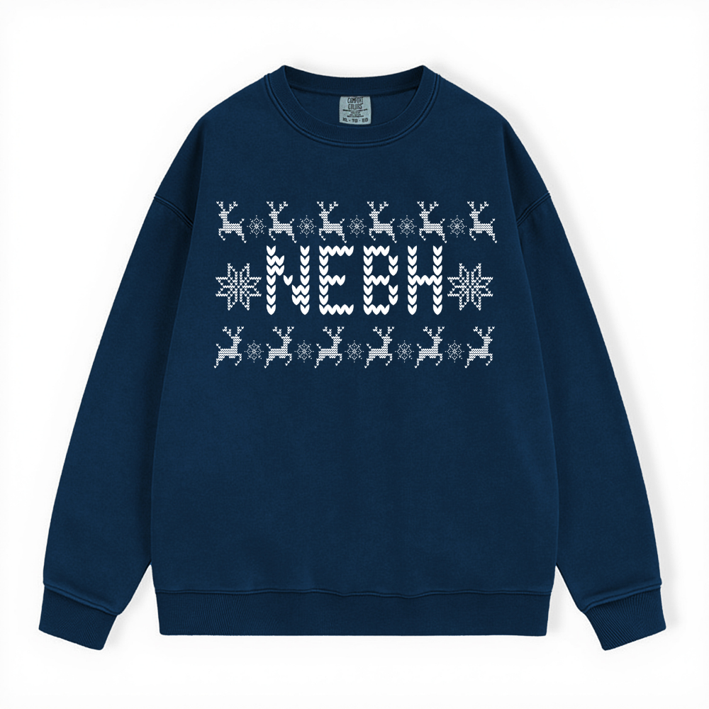 NEBH UGLY SWEATER COMFORT COLORS CREWNECK