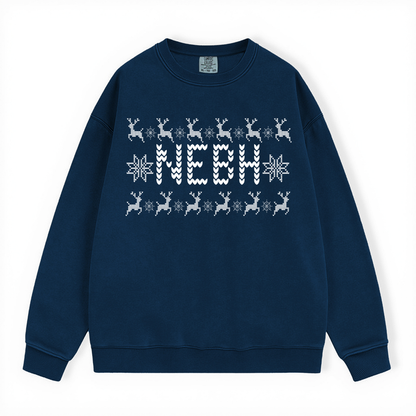 NEBH UGLY SWEATER COMFORT COLORS CREWNECK