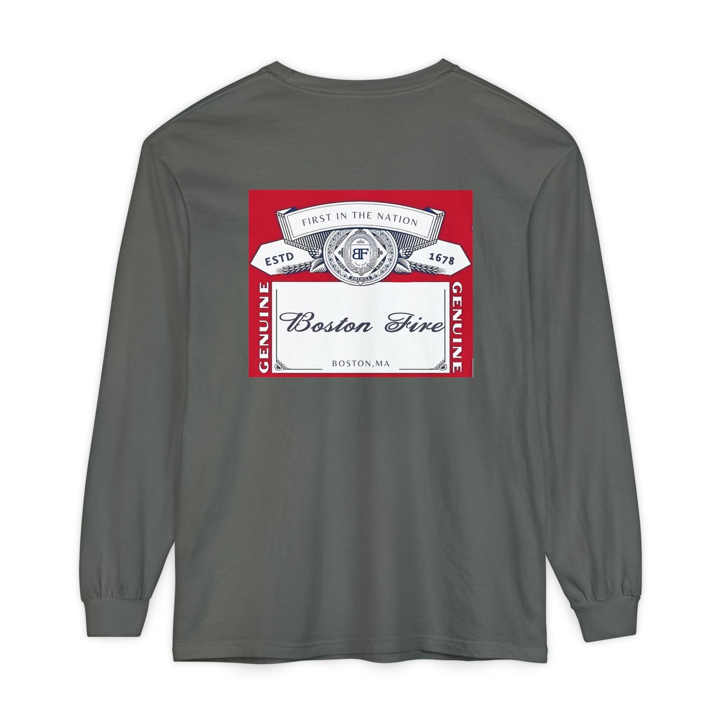 BOSTON FIRE CROWN LABEL LONG SLEEVE