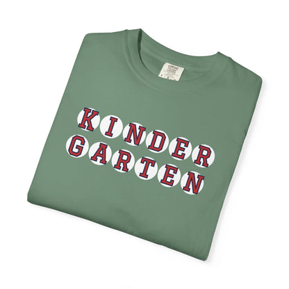 KINDERGARTEN RED PLAYERS LETTERS T-SHIRT