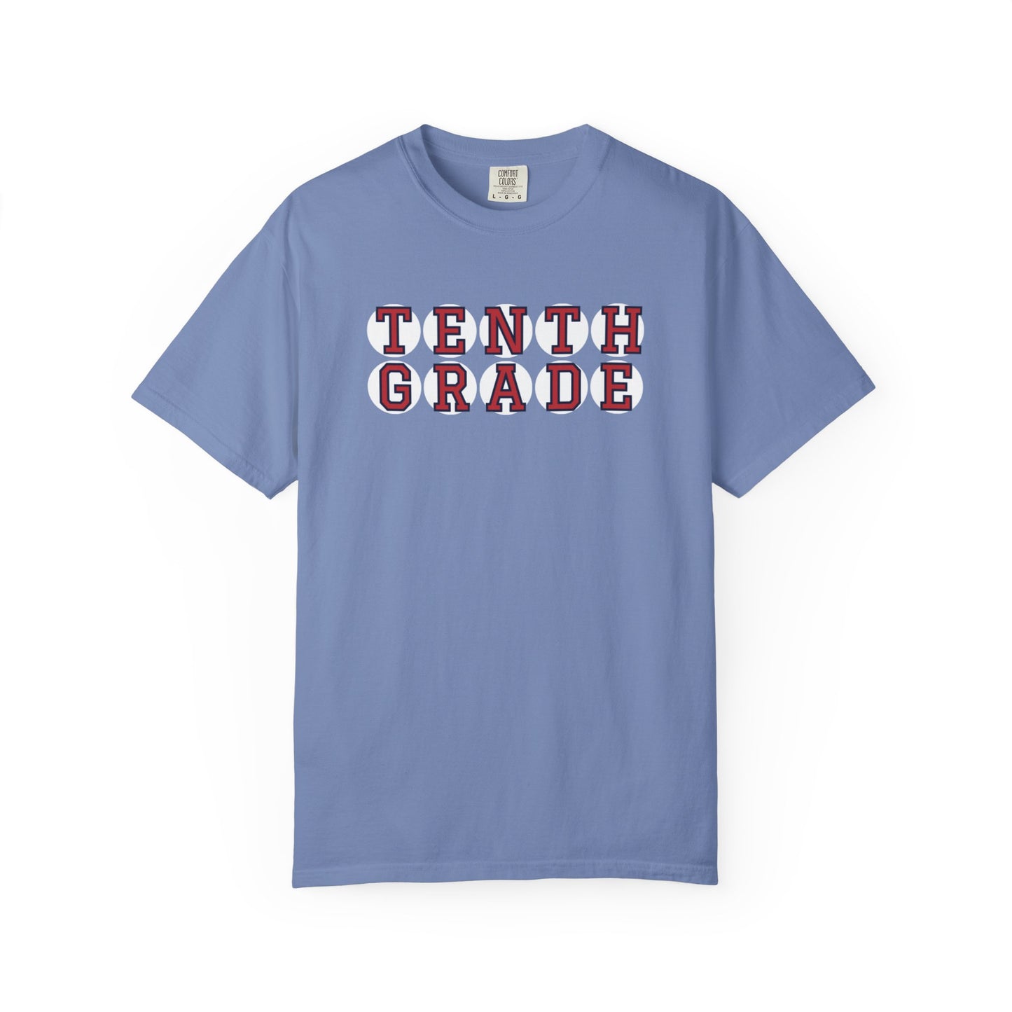 TENTH GRADE RED PLAYER LETTERS T-SHIRT