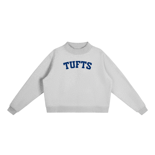 TUFTS BLOCK LETTER MOCK NECK