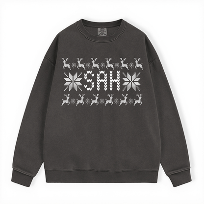 SAH UGLY SWEATER COMFORT COLORS CREWNECK