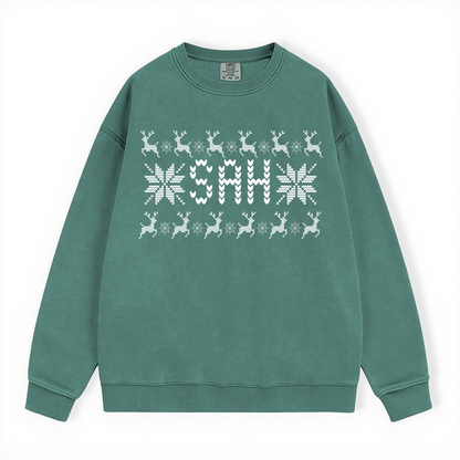 SAH UGLY SWEATER COMFORT COLORS CREWNECK
