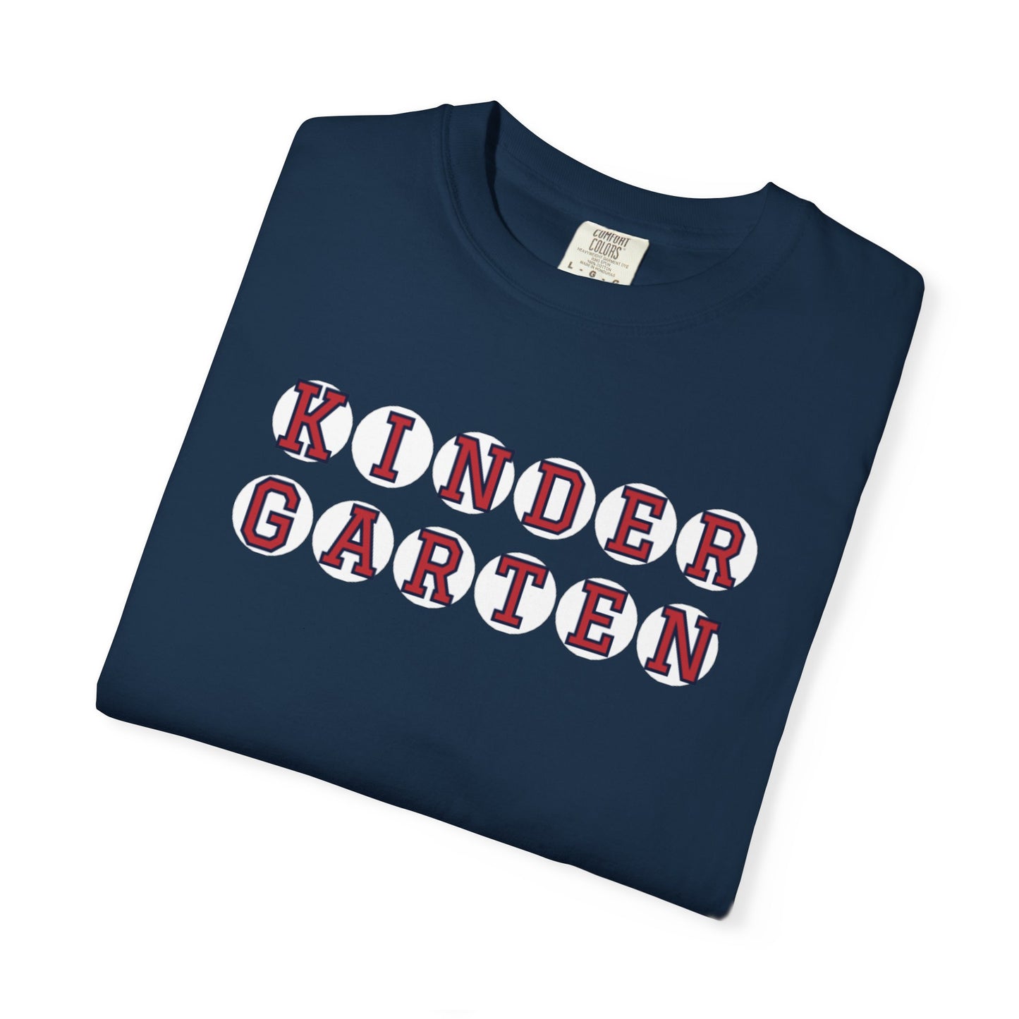 KINDERGARTEN RED PLAYERS LETTERS T-SHIRT