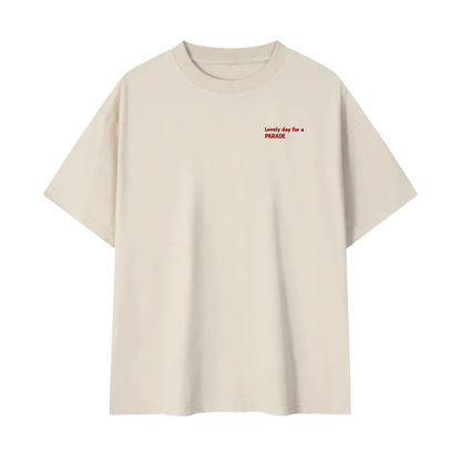 LOVELY DAY FOR A PARADE OVERSIZED COTTON TEE