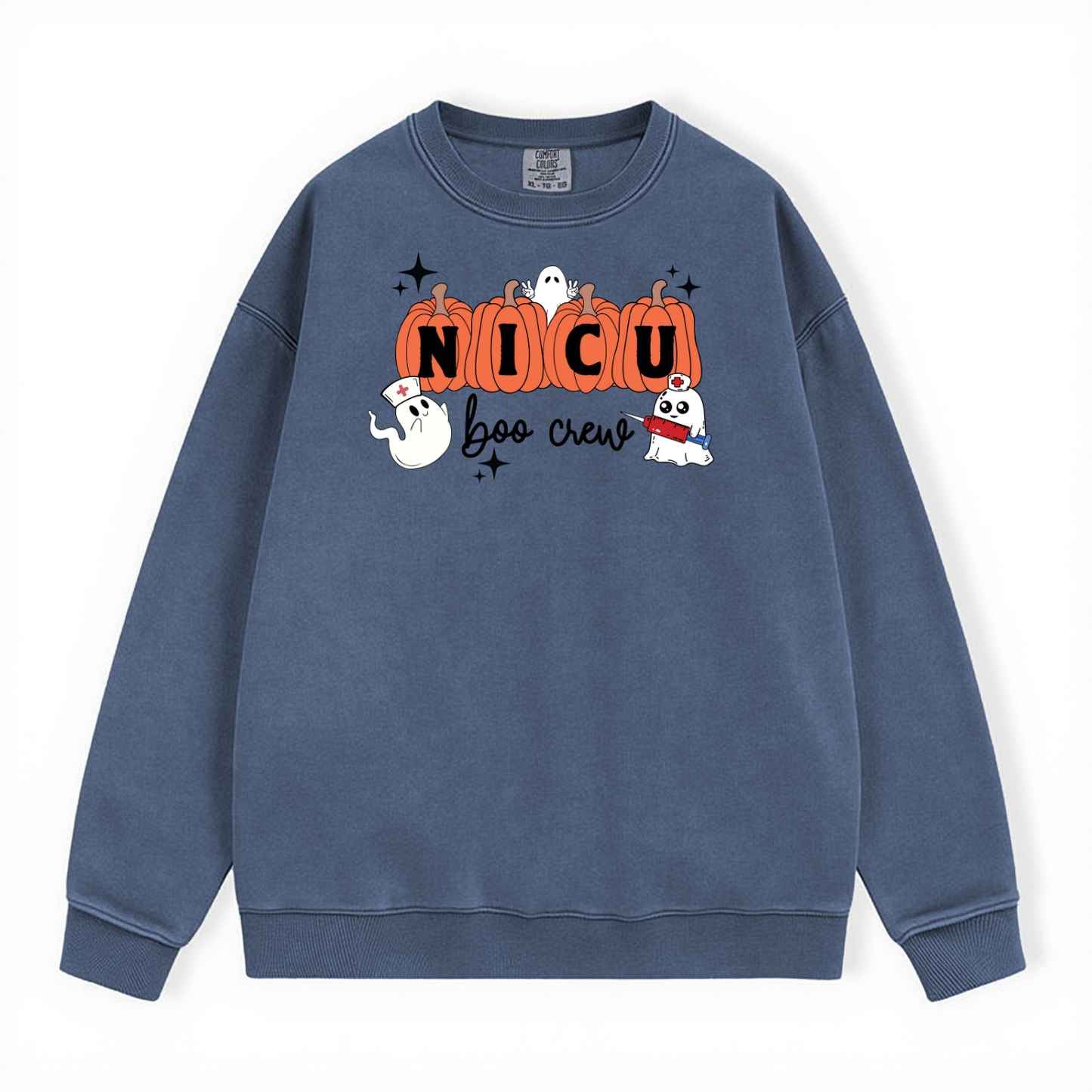NICU BOO CREW CREWNECK