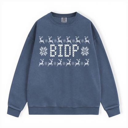 BIDP UGLY SWEATER COMFORT COLORS CREWNECK