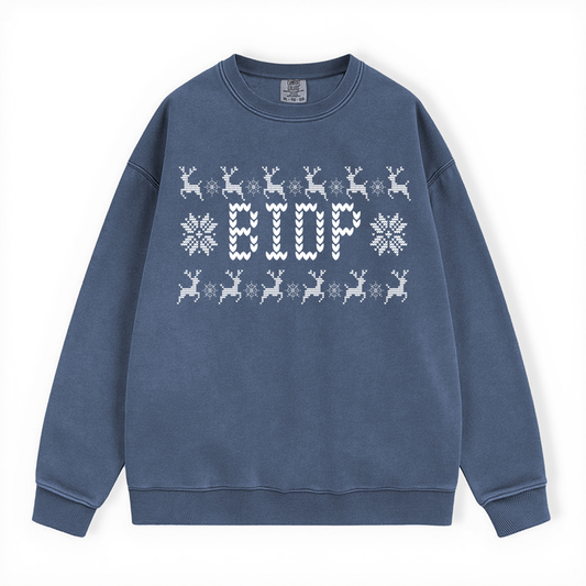 BIDP UGLY SWEATER COMFORT COLORS CREWNECK