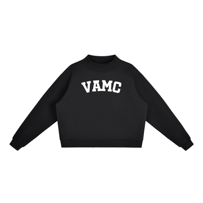 VAMC BLOCK LETTER BLACK MOCK NECK