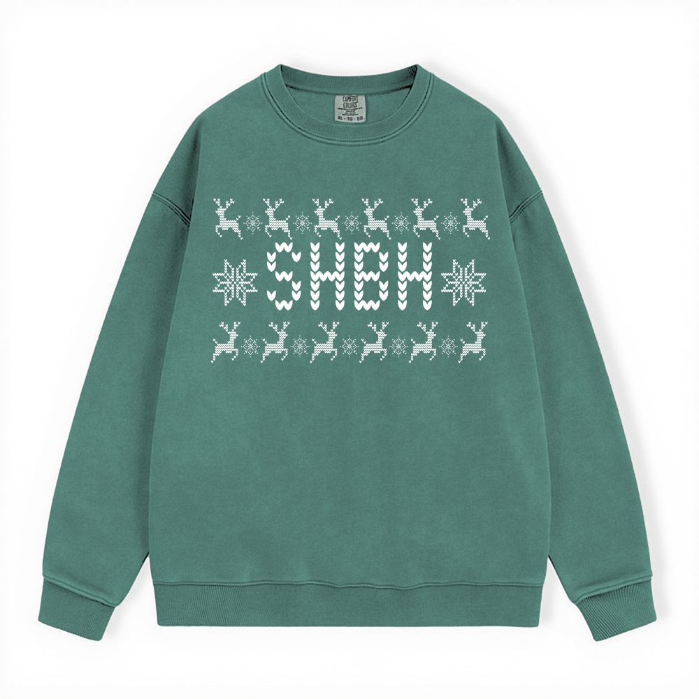 SHBH UGLY SWEATER COMFORT COLORS CREWNECK