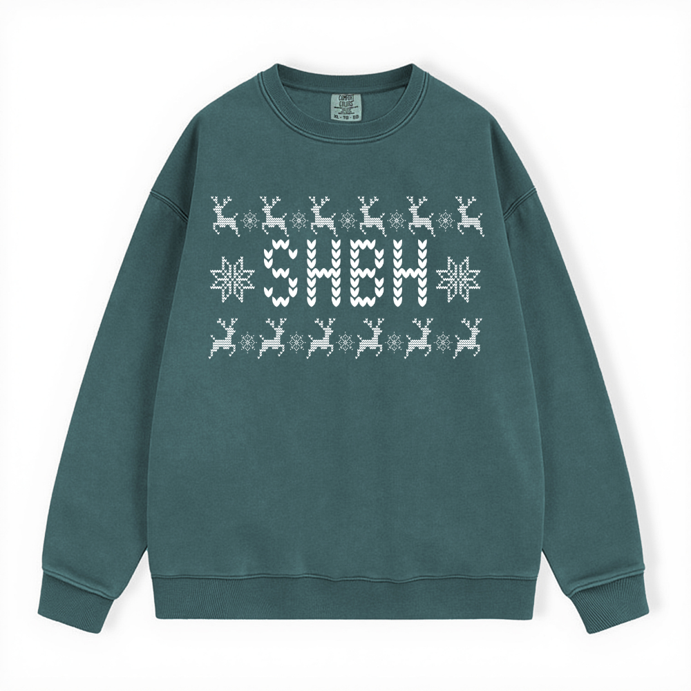 SHBH UGLY SWEATER COMFORT COLORS CREWNECK