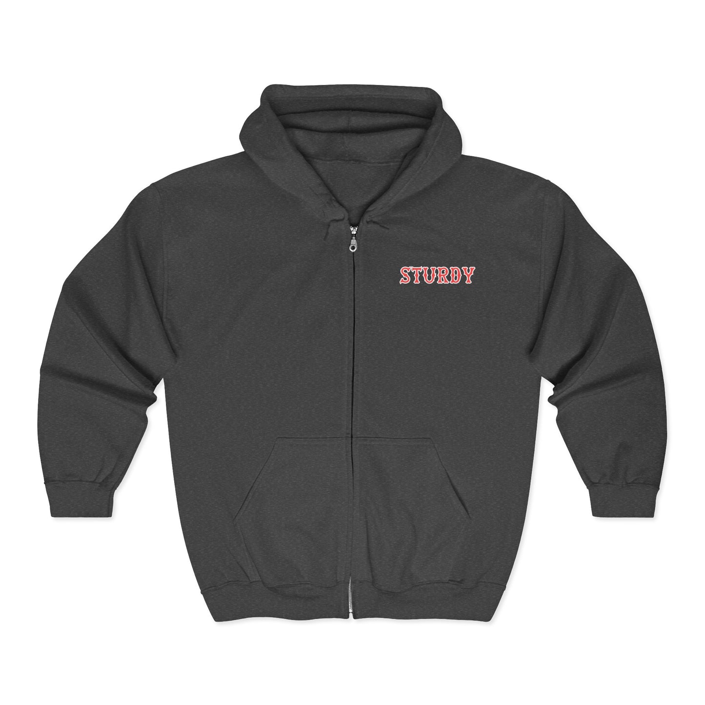 STURDY SOX LETTERS HEAVY BLEND FULL ZIP HOODIE