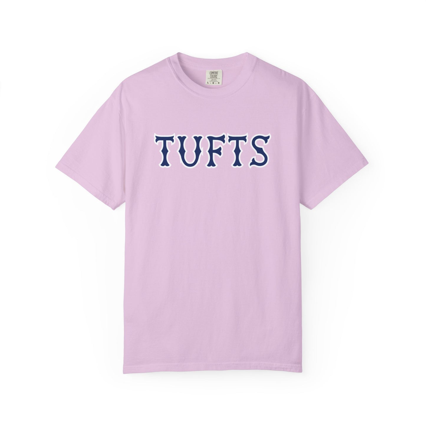 TUFTS NAVY SOX LETTERS TEE