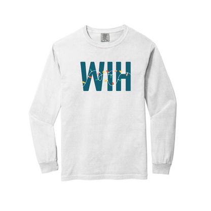 WIH HOLIDAY LIGHTS LONG SLEEVE - WHITE