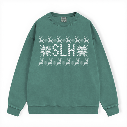 SLH  UGLY SWEATER COMFORT COLORS CREWNECK