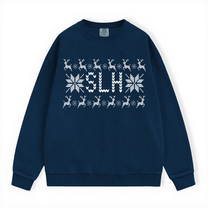 SLH  UGLY SWEATER COMFORT COLORS CREWNECK