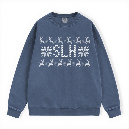 SLH  UGLY SWEATER COMFORT COLORS CREWNECK