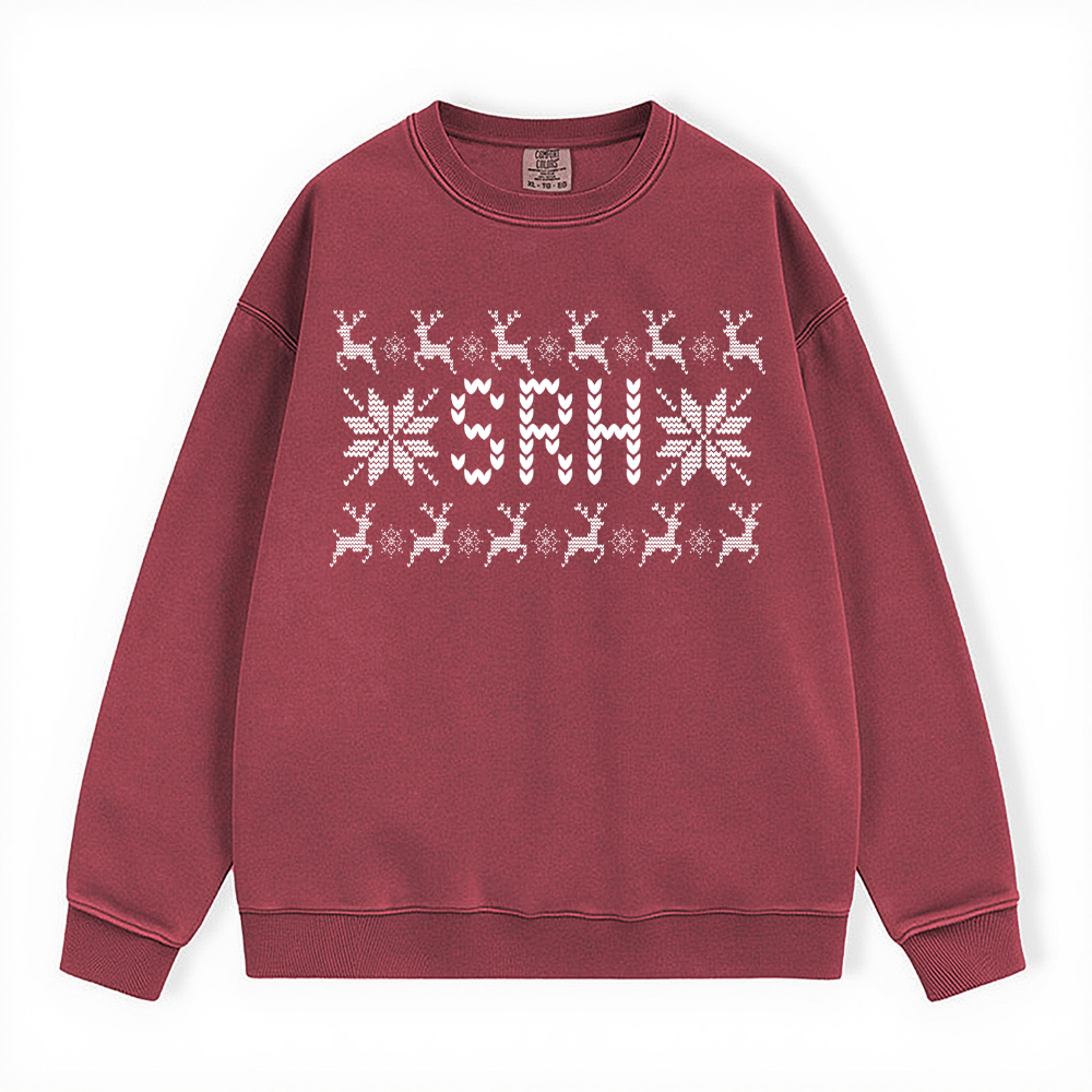 SRH UGLY SWEATER COMFORT COLORS CREWNECK