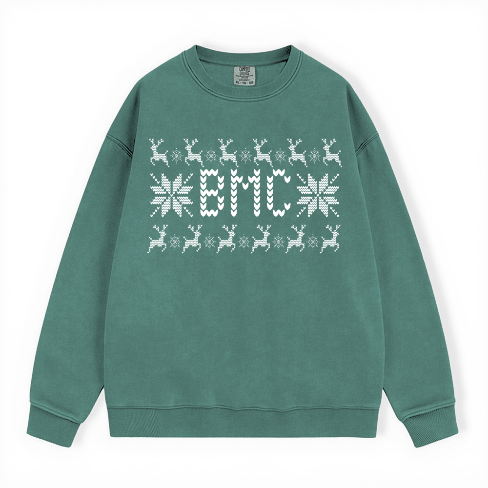 BMC UGLY SWEATER COMFORT COLORS CREWNECK