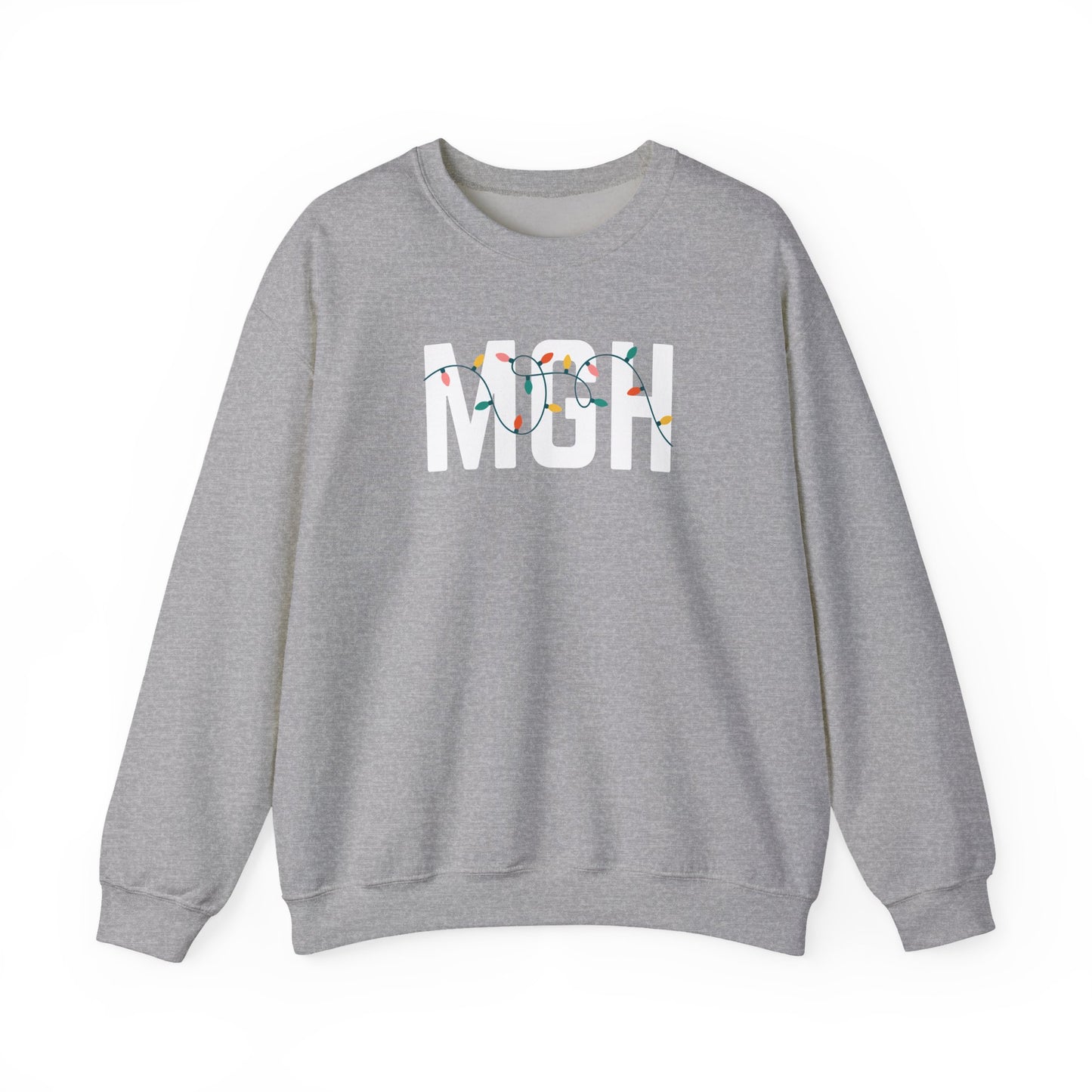 MGH HOLIDAY LIGHTS HEAVY BLEND CREWNECK